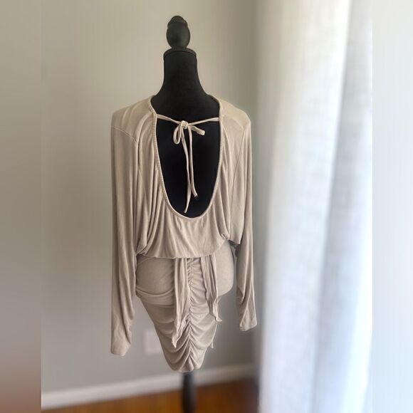 Free people siesta convertible mini Wrap Dress Size L - Picture 6 of 15